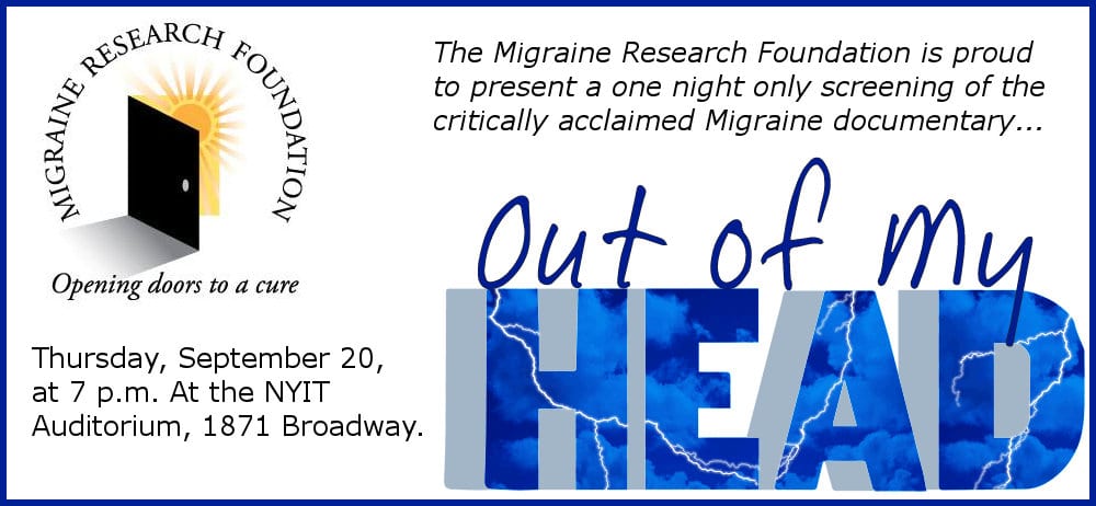 See the Migraine Documentary Out of My Head in NYC